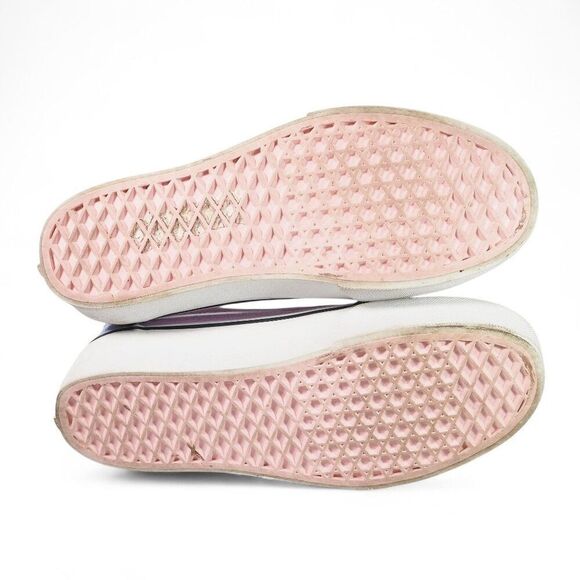 Vans Ward Platform Suede Colorblock Skate Sneakers Pink / Blue / White Women's 8 - Picture 8 of 11